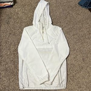 Boys Medium White/Gray windbreaker